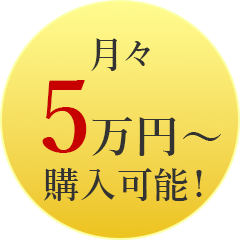 月々5万円～購入可能！